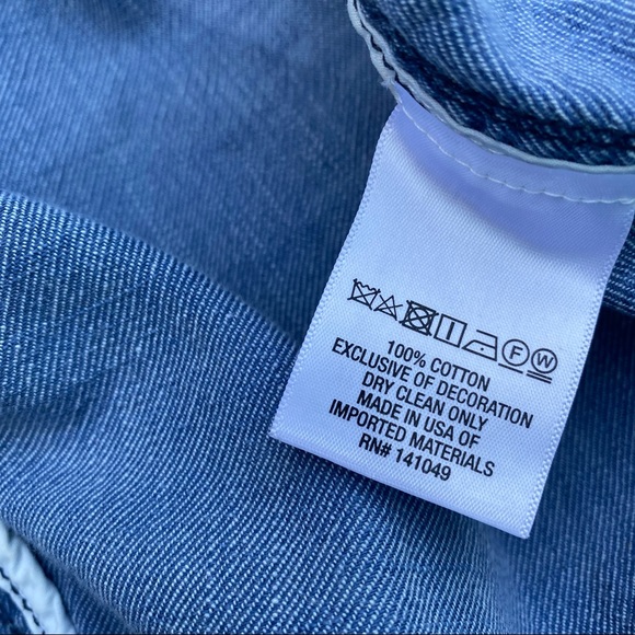 Freecity woman’s top Denim shirt size Small S - Picture 15 of 16